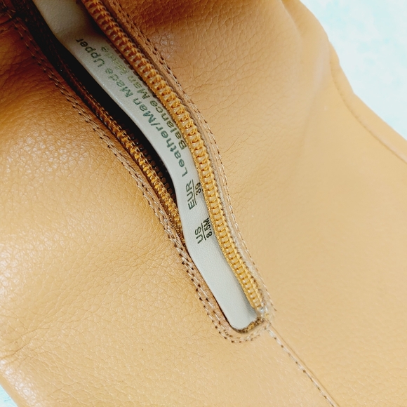 NEW Sam Edelman Elsy Womens Tan Leather Block Heel Knee-High Boots - Picture 13 of 14